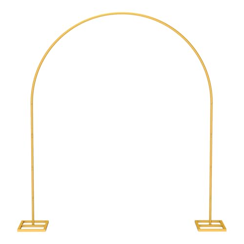 Arch Backdrop Stand, 10x7ft Heavy Duty Backdrop Stand, Gold Wedding Arch Stand Wedding Arch Frame...