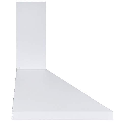 Ancona AN-1547 36" 440 CFM Convertible Wall Mount Pyramid Range Hood in White - Thumbnail 3