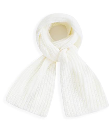 Bobelle Wear Schal Damen Herren Winter,Warm Strickschal Lang Knit Winterschal Unisex(Weiß)