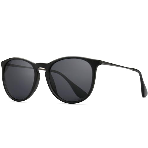 Image of SUNGAIT Premium Vintage Round Sunglasses for Women Men Classic Retro Style