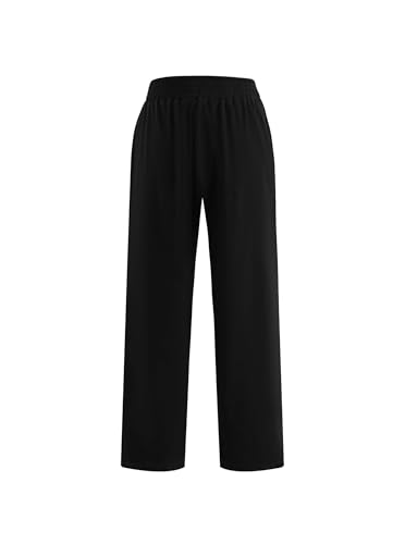 Girls Loose Straight Leg Sweatpants High Waisted Baggy Joggers with Drawstring3