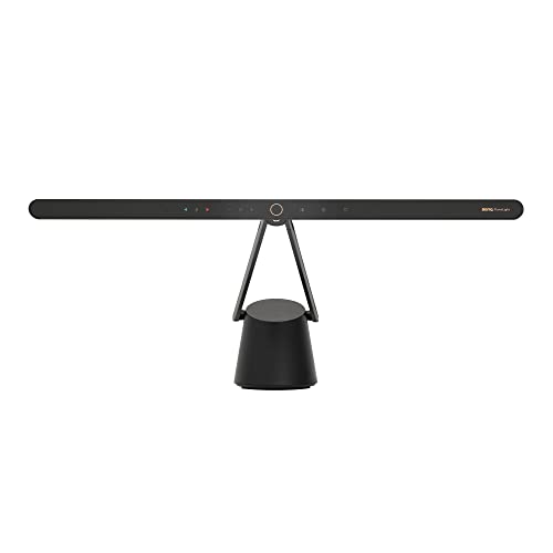 BenQ PianoLight for Upright Pianos, 24.7', Wide Illumination for Keyboard & Sheet Music, 6 Color Modes & Dimmable, 360° Adjustable, Auto on/Off, Auto-Dimming, Piano Lamp with Eye Care Hood (Black)