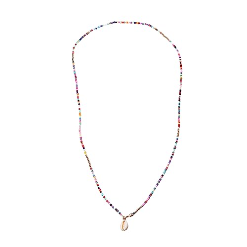 Collier perlé de bohême ras de cou tendance bijou fantaisie perles de rocaille femme