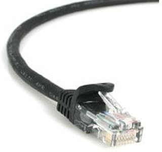 STARTECH 3 FT Black CAT5E SNAGLESS UTP Patch Cable