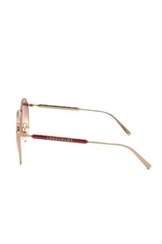 Longchamp LO133S 770 Sunglasses Women's Rose Gold/Red Gradient Pilot 59mm3