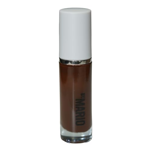 MAKEUP BY MARIO SurrealSkin Liquid Foundation, Liquid Formula, Vegan, Long-wearing coverage, Hydrating, Natural Finish, Size 30 mL (30W - dark deep with warm undertone)