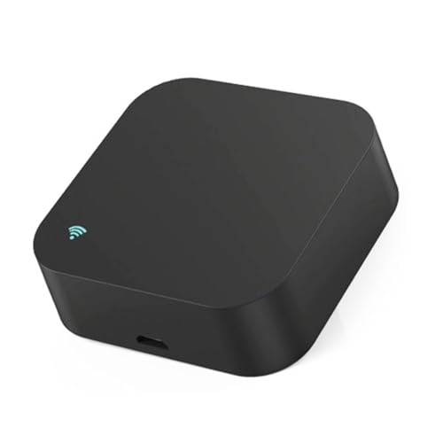 Duanthry Tuya Smart WiFi Telecomando IR per condizionatore d'Aria TV con sensore di umidità di Temperatura per Lavoro domotico