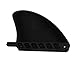 Shanrya Large Surfboard Fin, Surfing Fins PVC Longboard Paddle Board Lightweight Surfboard Fin 4 Inch Large Tail Fin Replacement Surfing Accessory for Paddle Board(Black)