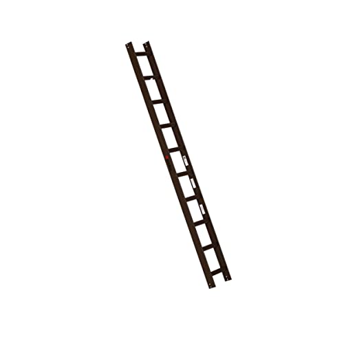 Euroline Alu-Dachauflegeleiter für Kaminkehrer braun 1x10-Sprossen-Länge 2,80 m 3230110