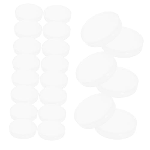 Cabilock 50pcs Yogurt Jar Lids Food-grade Sealed Covers for Pudding Jars Replacement Caps for Leakproof Storage Compatible Single