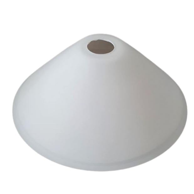 DECOMELODY Glas Lampenschirm – Matt, Rund, 22 Cm, Ersatz Für Tisch-, Decken- & Stehlampen, Hellgelb, Weiches Licht