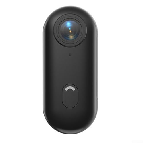 EasyByMall Mini cámara de pulgar, pequeña cámara deportiva portátil 1080P/4K impermeable, gran angular de 170° para aventuras (negro 4K)