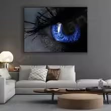 Yeux bleus affiche décorative esthétique 60x80cm pour relooker un mur - 3