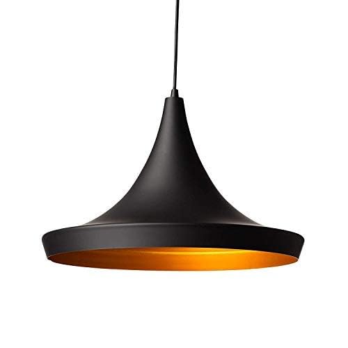 Image of Mahganya Decoration New Fancy Modern Ceiling Lamp for Living Room, Office,Bedroom Lamp with All Fixtures and Fitting Iron Black (Plate Hanging)