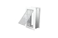 Endura Flap E2 Pet Door for Walls in White | Energy-Efficient Single Flap Design for Wall Installations | All-Weather Protection with Insulating Dual-Layer Flap | White, Medium, Single Flap