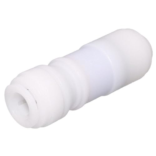 NeoFIt Check Valve for Potable Liquids, Acetal Copolymer Body, EPDM O-Ring, One-Way Flow by Neo-Pure (1/4" tube (White), 1)