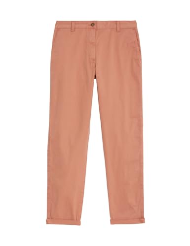 Image of Marks & Spencer Cotton Rich Tea Dyed Slim Fit Chinos