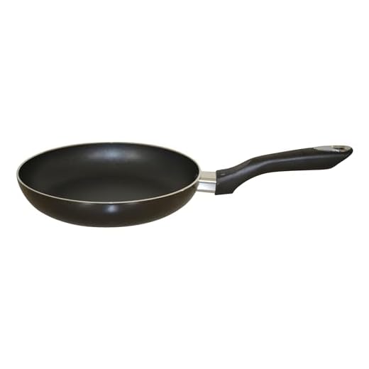 IMUSA 8 Inch Bistro Aluminum Nonstick Fry Pan with Cool-touch Handle, Black