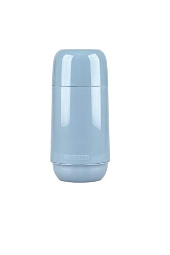 Conjunto Composto de Garrafa Térmica de 250 ml e Pote Plástico com Divisória para Leite em Pó de 280