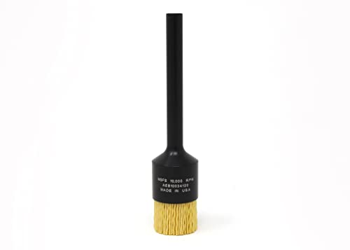 Image of BRM AEB10034120 NAMPOWER End Brush, 1 inch Diameter, 5 inch OAL, 120 Grit, Ceramic Abrasive Filament