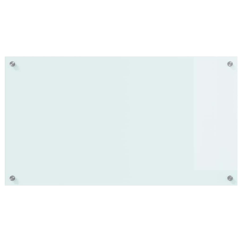 Küchenrückwand Milch 90 x 50 cm aus gehärtetem Glas, moderne Spritzschutzplatte mit glatter Oberfläche, hitzebeständig und langlebig, pflegeleicht durch feuchtes Tuch, ideal