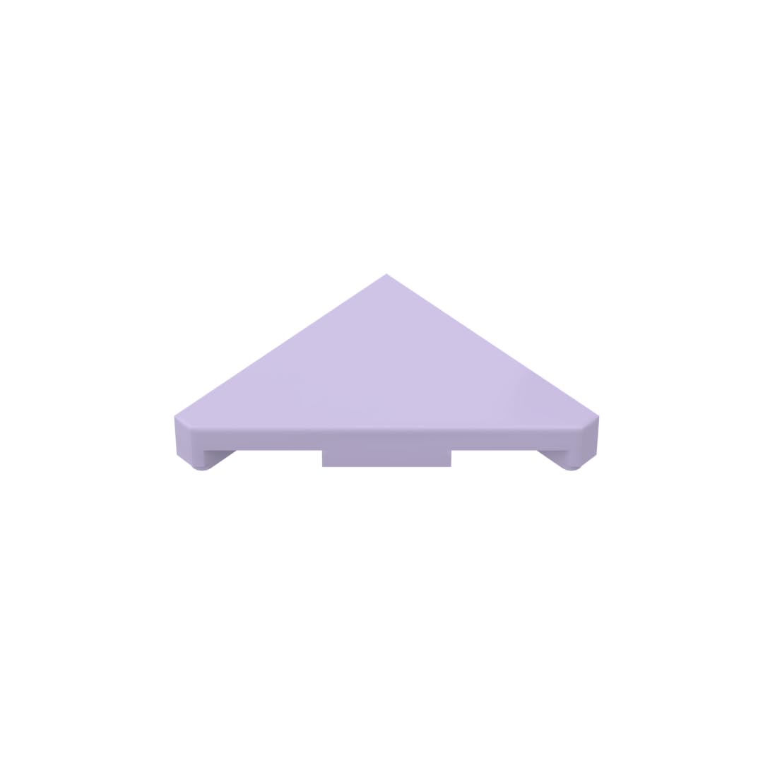 Ornaments 2X2 Triangle Light Panel 50PCS Compatible with Lego 35787 GDS-90492 Classic Bulk Toy MOC Color:Lavender 325