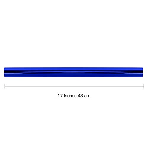 Image of RUSPEPA Royal Blue Metallic Wrapping Paper - Solid Color Paper Perfect for Wedding, Birthday, Christmas, Baby Shower - 17 Inches X 32.8 Feet