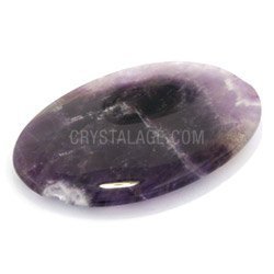Amethyst Chevron Palm Stone ~70x50mm
