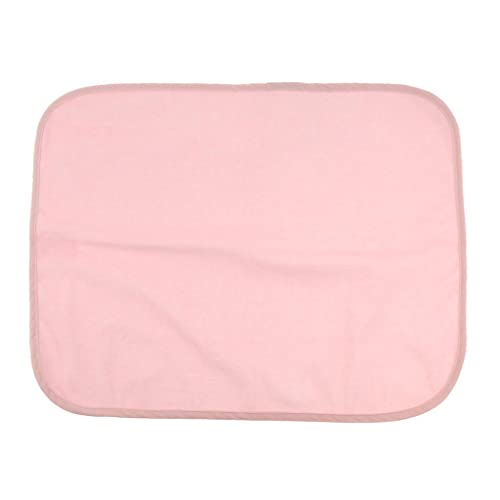 Protector de cama impermeable y lavable acolchado en color rosado para adultos