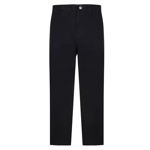Mens Premium Stretch Fit Chino Trousers - Black