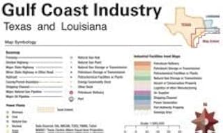 Gulf Coast Industrial Map - Texas & Louisiana (HUGE 7'×5' Wall Map)