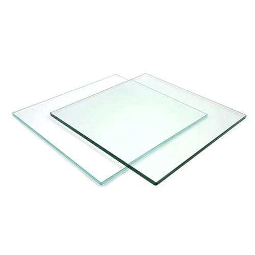 Image of Tempered Glass Square Table Top 39.3 * 39.3 Inch Diameter, 3 /8 Inch Thick, Heavy-Duty Safety Glass Circle for Dining Table, Desk, Patio Base Replacement-Clear