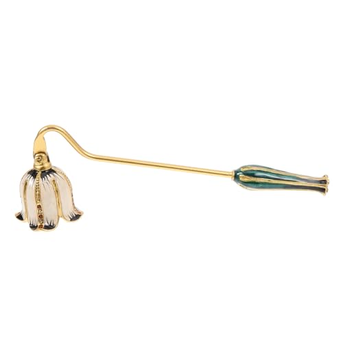MUCKLILY Retro Candle Extinguisher Enamel Candle Cover Home Goods Candles Fire Extinguisher Candle Snuffer with Long Handle Candle Accessory Candle Put Out Flame Tool Supplies Metal Vintage