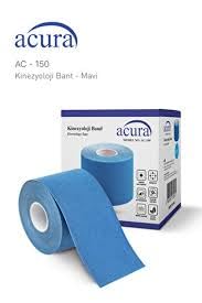 Acura Ac-150 Yüz ve Vücut Uyumlu Hipoalerjenik Kinesyo Tape Ağrı Bandı Ortopedik Destek Kas ve Eklem Desteği 5m x 5cm