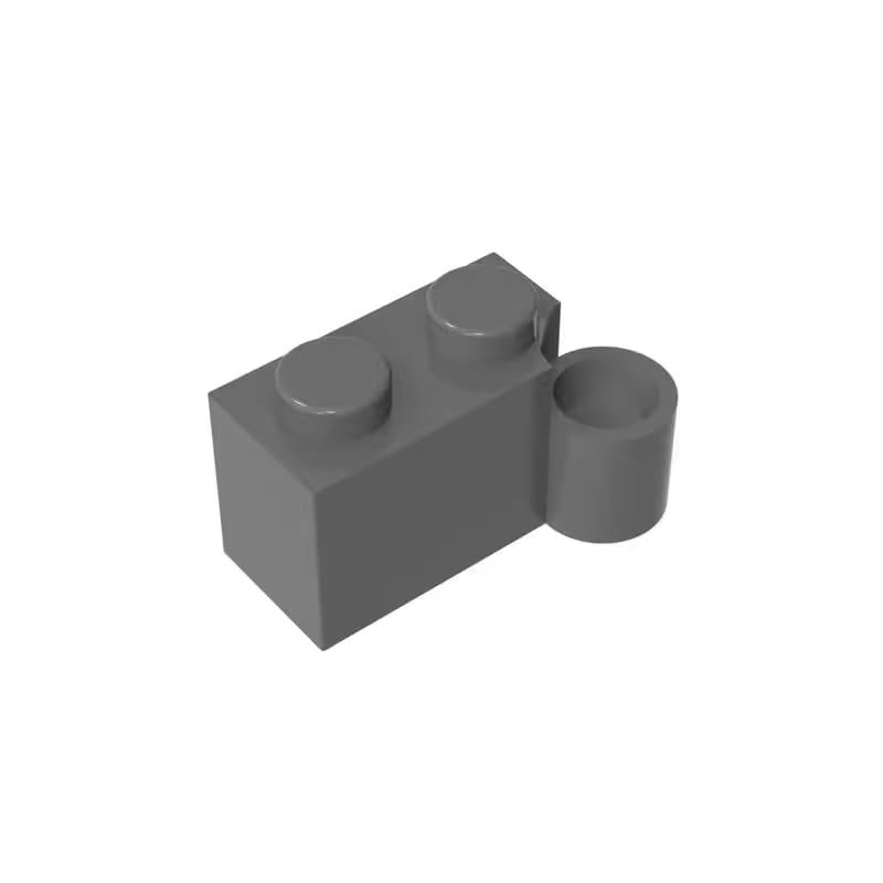 Gobricks 3831 Hinge Hinge Brick 1x4 [Lower] 50 Pieces GDS-809 Compatible with Lego Building Blocks Color:Dark Bluish Gray
