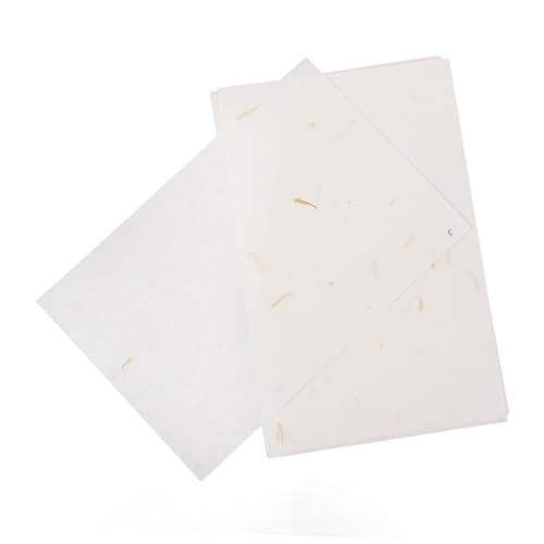 Angoily 20piezas Papel De Caligrafía Xuan Para Escritura Pincel Papel De Arroz Hecho Mano Para Prácticas De Caligrafía y Manualidades