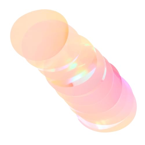 Gatuida 10 Stück Bunte Farbfolien für LED Lampen Leichtes Transparentes Farbkorrektur Diffusorfilm für Kamera Vielseitig Einsetzbar für Foto...