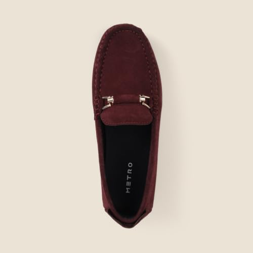 Metro maroon leather loafers – image 7
