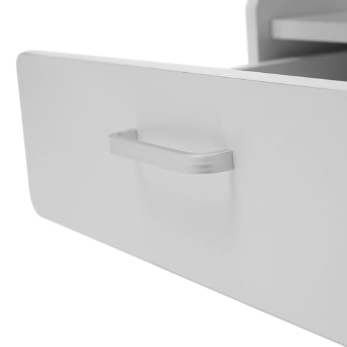 Carro para Spa de Pies con Repisa Desmontable y Ruedas Blanco miniatura 5