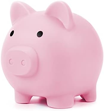 Fuyamp Cute Piggy Bank, Child to Cherish Money, Keepsake Nursery Decor, Cute Coin Money Box Saving Coins Cash Fun Gift for Kids( Pink)