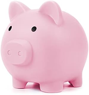 Fuyamp Cute Piggy Bank, Child to Cherish Money, Keepsake Nursery Decor, Cute Coin Money Box Saving Coins Cash Fun Gift for Kids( Pink)