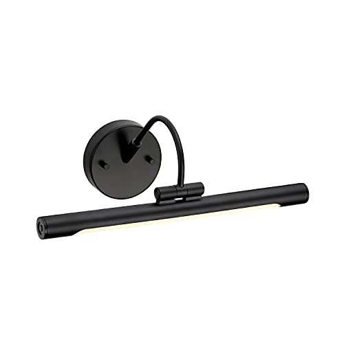 Premium LED Bilderleuchte Schwarz 39cm lang verstellbar Jugendstil Premium Bilderlampe Wandleuchte