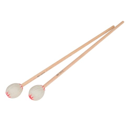 BESTonZON Ahorn Marimba Hammer Weiß (2 Stück)