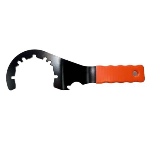 Tuercas de acero de 300 mm, 300 g, llave coladora portátil para tuberías antideslizantes debajo del fregadero, mango de goma adaptable
