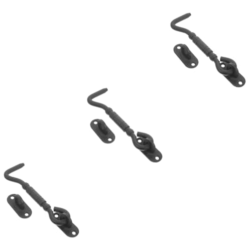 SEWACC Stainless Steel Hook and Eye Latch Lock Matte Door Hook for Windows and Barn Doors Easy Installation with Screws Durable and Versatile