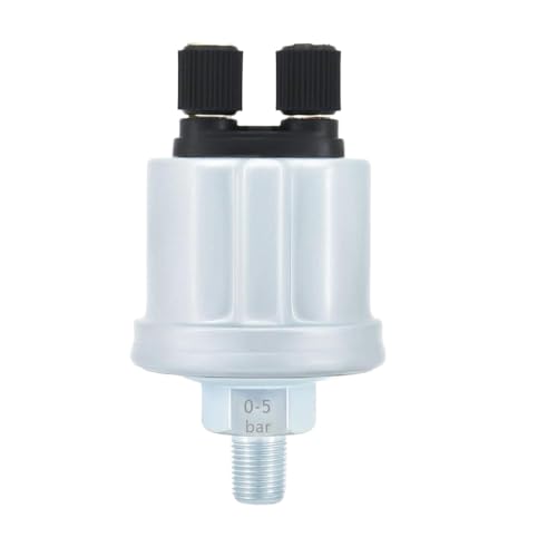 0-5 Bar Oil Pressure Gauge 1/8 NPT Thread Compatible with Automotive Motorcycle Parts for Car Vehicle Models Oil Pressure Monitoring System
