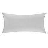 Schramm® Sonnensegel rechteckig in 4 verschiedenen Größen und 2 Farben Sonnen Segel Sonnenschutz Sichtschutz Windschutz, Farbe:grau, Größe:2 x 3 m