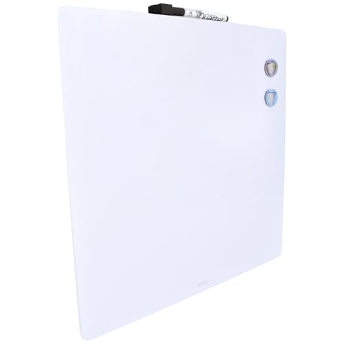Quartet Magnetic Whiteboard Tile, 14" x 14" Dry Erase Board, White Board, Frameless, White Surface (85402-WT)