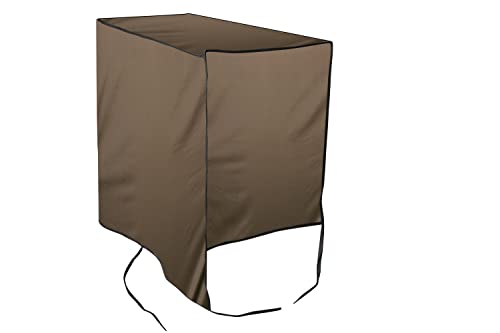 Image of AC Cover Outdoor Unit for 1 ton Brown Color, AC Cover Dimensions - Outdoor Unit DxWxH in CM 36x89x71