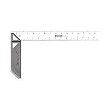 Starrett Carpenters Try Square with Etched Graduations - 14" Stainless Blade, 2" Cast Aluminum Handle, 1/8" Blade Graduations - K53-14-N